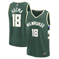 Milwaukee Bucks Kyle Kuzma Fanatics Fast Break Replica Player Jersey - Icon Edition - Hunter Green