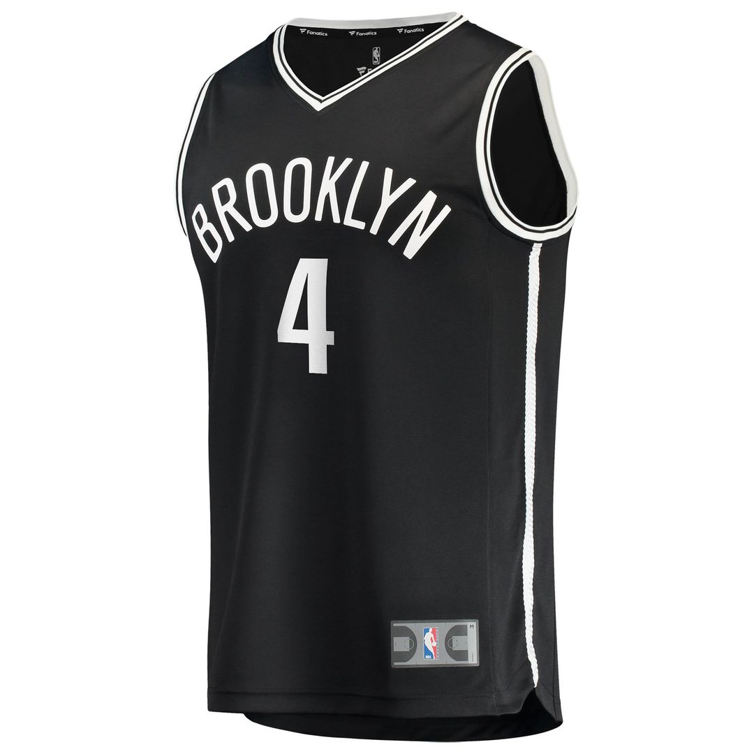 Brooklyn Nets Drake Powell Fanatics Youth Fast Break Replica Jersey - Black - Icon Edition