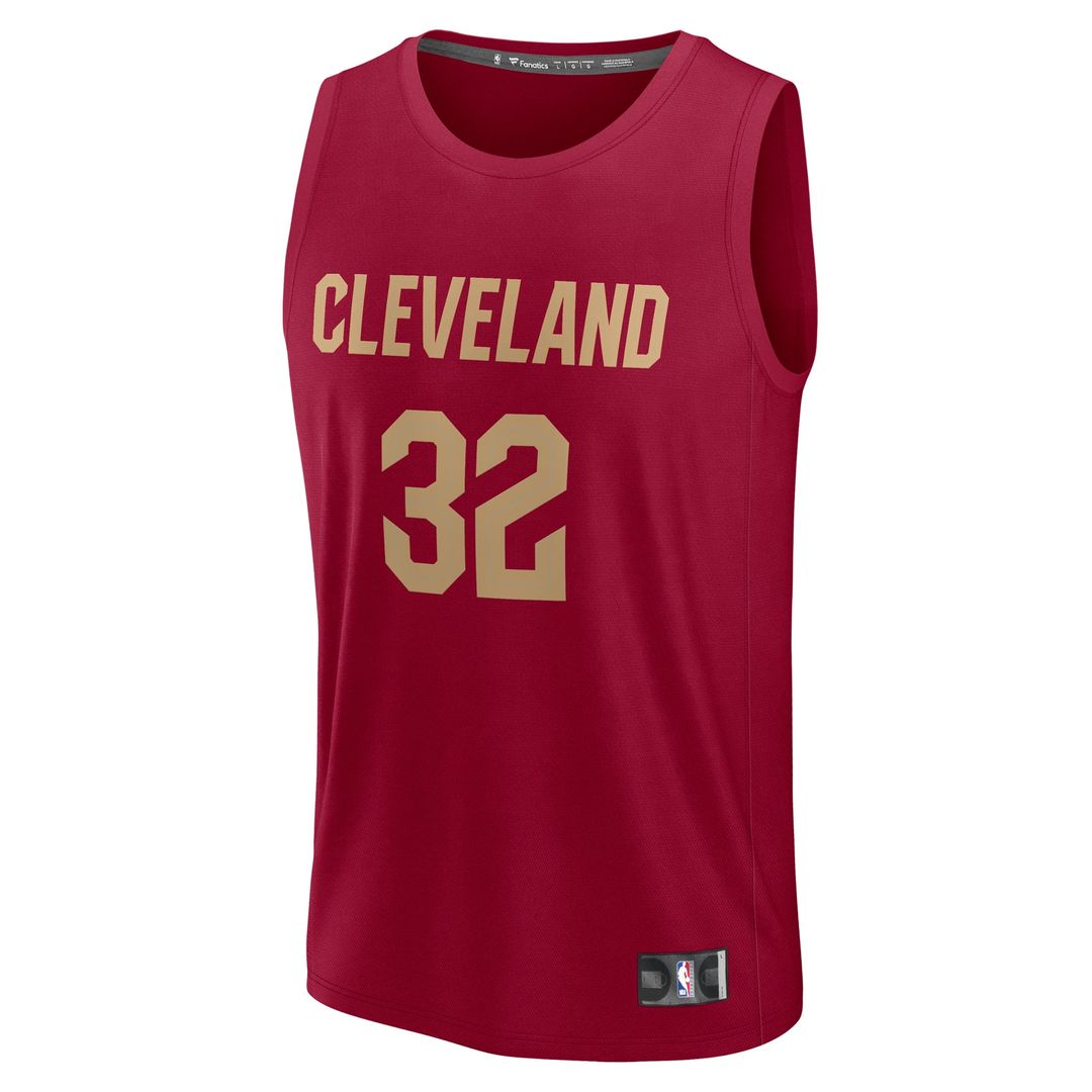 Cleveland Cavaliers Dean Wade Fanatics Fast Break Player Jersey - Icon Edition - Wine