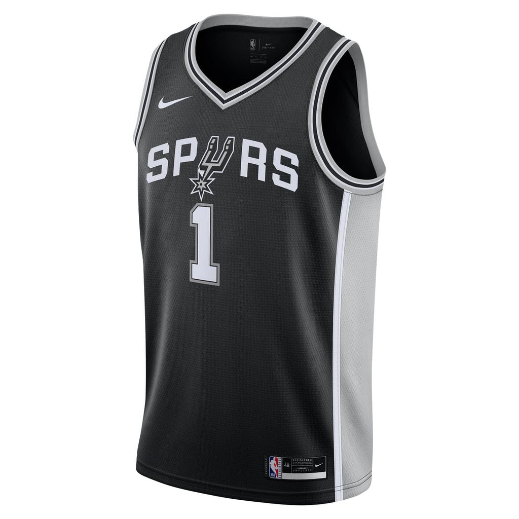 San Antonio Spurs Victor Wembanyama Nike Youth Swingman Jersey - Icon Edition - Black