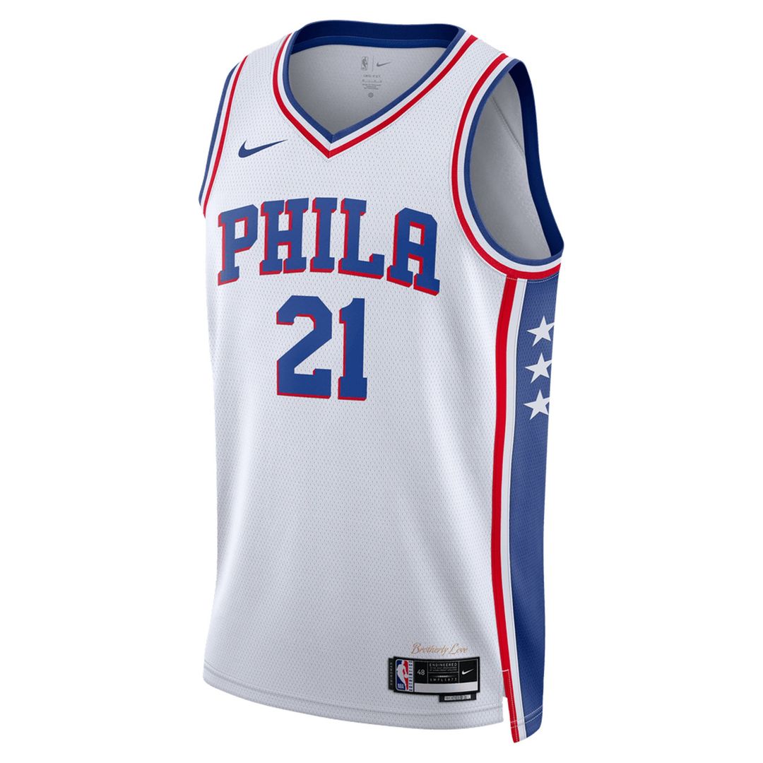 Philadelphia 76ers Joel Embiid Nike Unisex Swingman Jersey - Association Edition - White