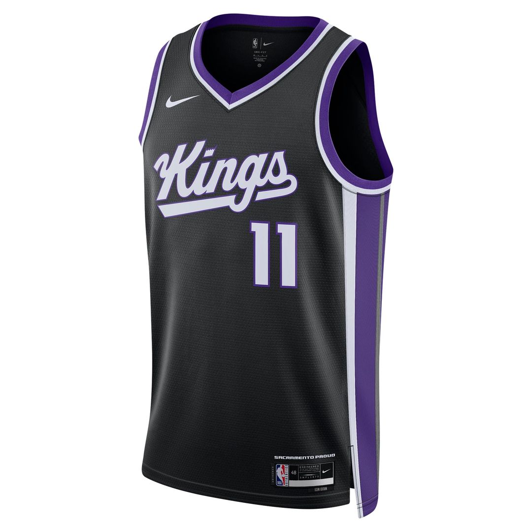 Sacramento Kings Domantas Sabonis Nike Unisex Swingman Player Jersey - Icon Edition - Black