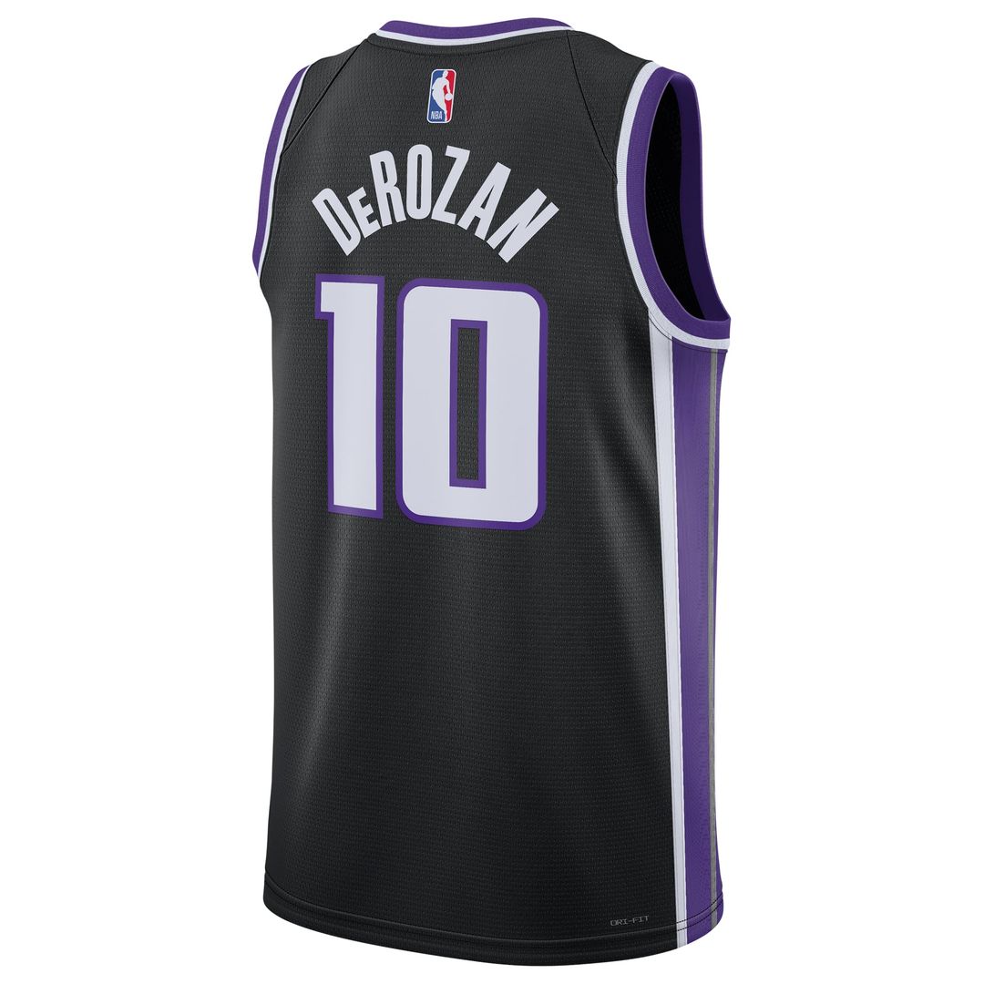 Sacramento Kings DeMar DeRozan Nike Unisex Swingman Player Jersey - Icon Edition - Black