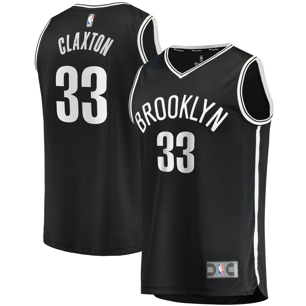Brooklyn Nets Nicolas Claxton Fanatics Fast Break Player Jersey - Icon Edition - Black