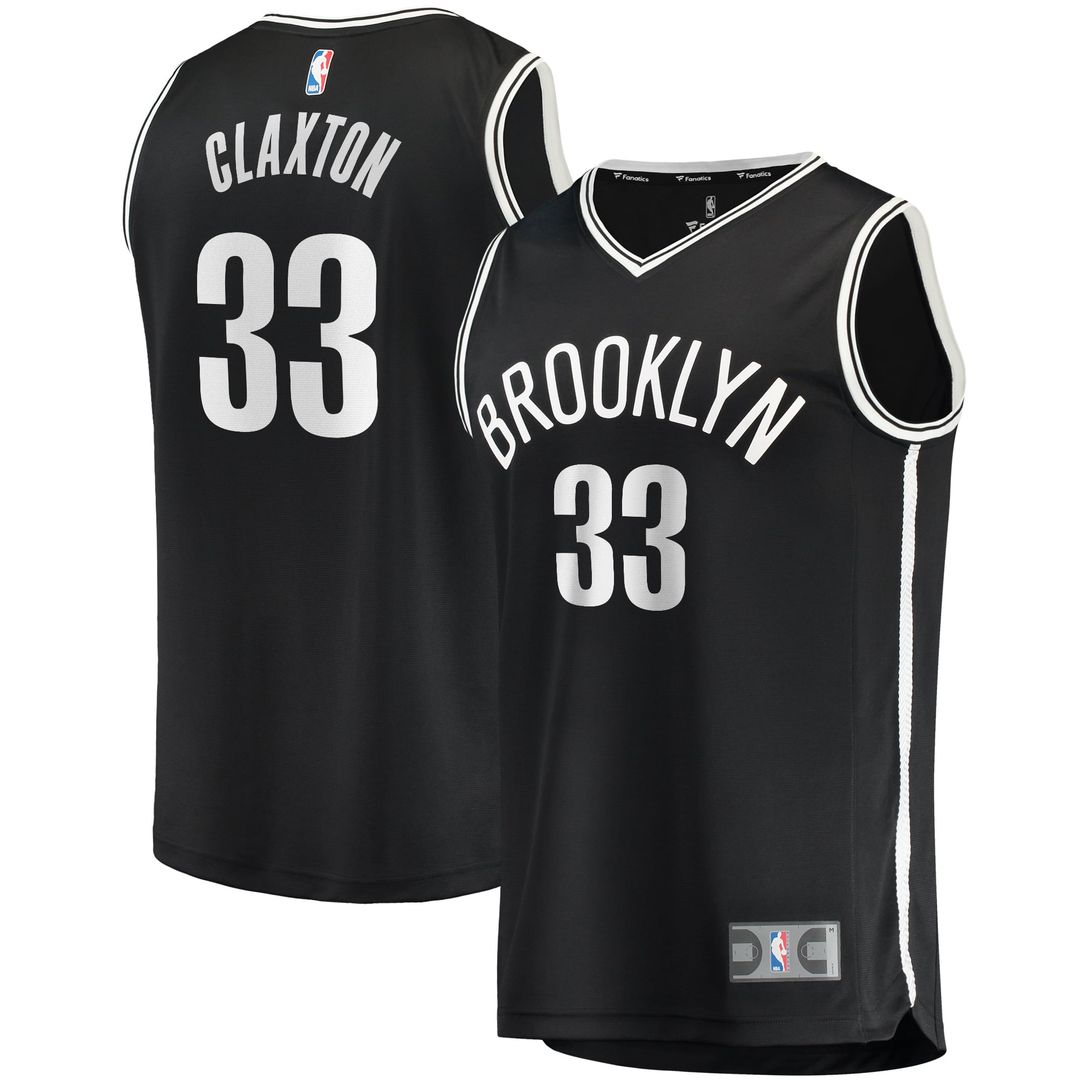 Brooklyn Nets Nicolas Claxton Fanatics Fast Break Player Jersey - Icon Edition - Black