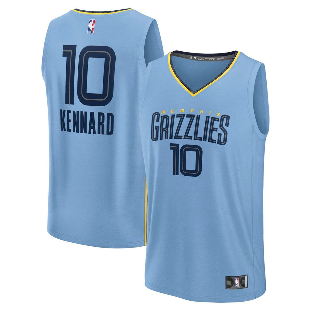 Memphis Grizzlies Luke Kennard Fanatics Fast Break Replica Player Jersey - Statement Edition - Light Blue