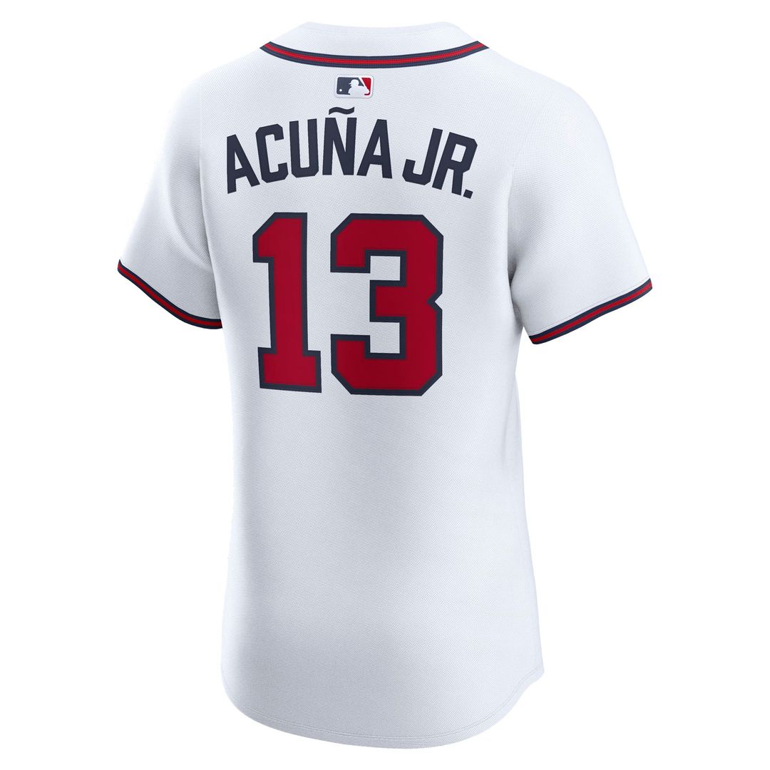 Atlanta Braves Ronald Acuña Jr. Nike Alternate 2 Elite Jersey - Red