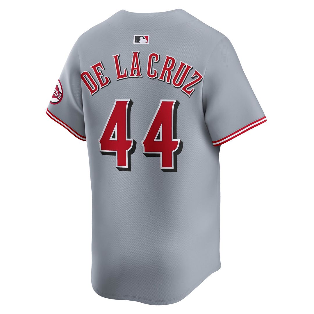 Cincinnati Reds Elly De La Cruz Nike Road Limited Player Jersey - Gray