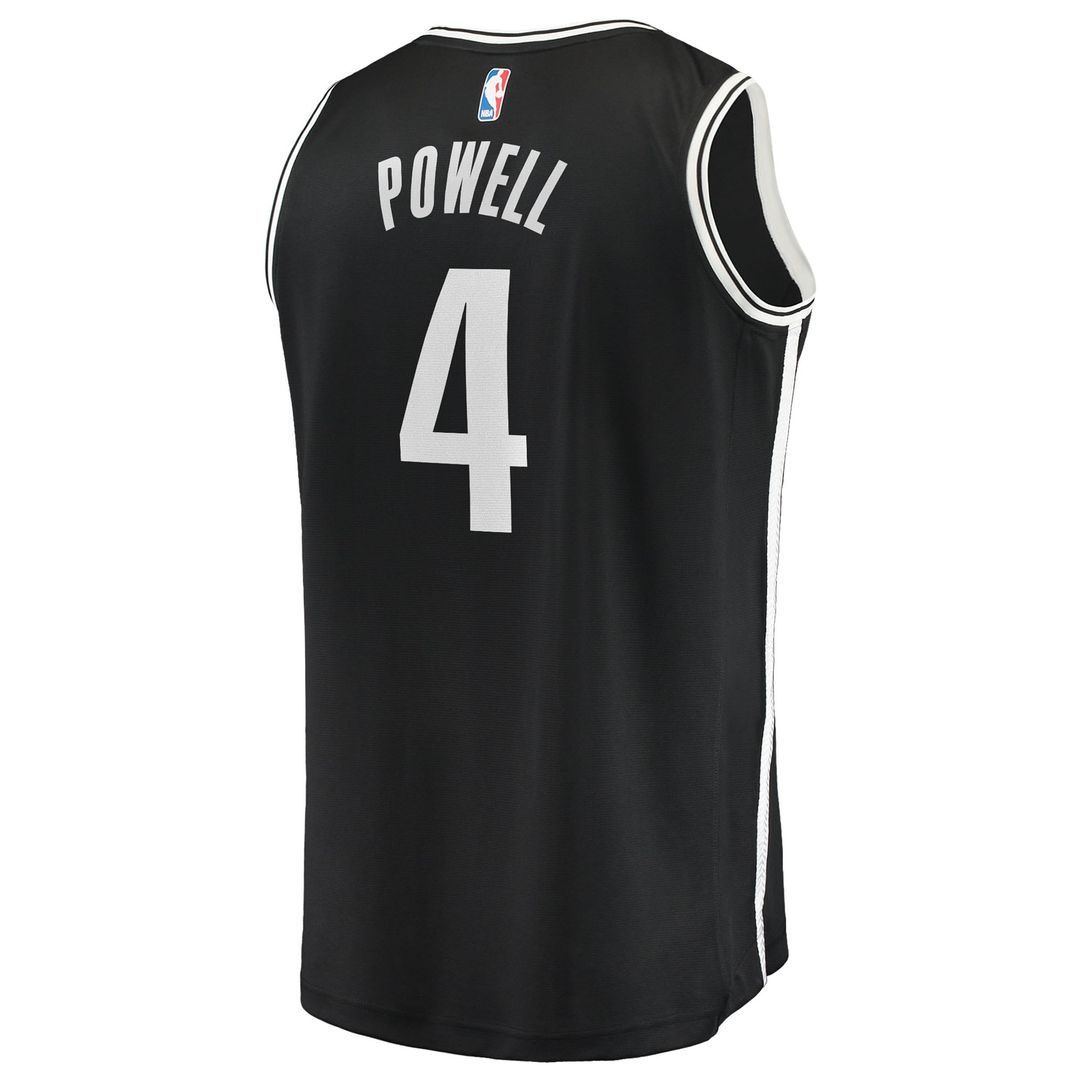 Brooklyn Nets Drake Powell Fanatics Youth Fast Break Replica Jersey - Black - Icon Edition