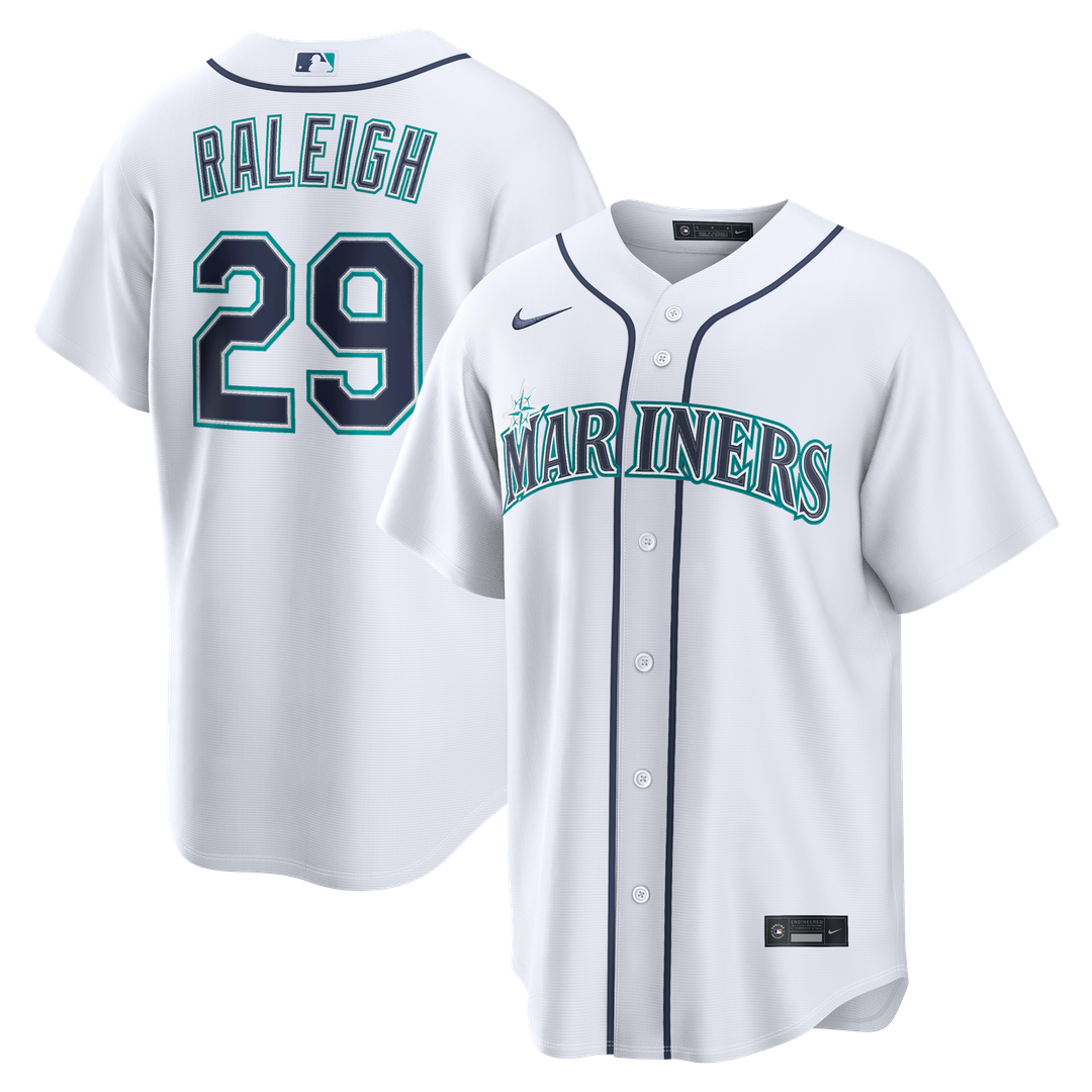 Seattle Mariners Cal Raleigh Nike Home Replica Jersey - White