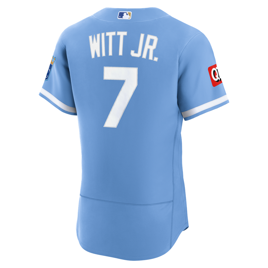 Kansas City Royals Bobby Witt Jr. Nike Home Authentic Sponsor Patch Jersey - White