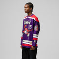 Toronto Raptors Vince Carter Mitchell & Ness Unisex Maxxed Out Fashion Hockey Jersey - Purple