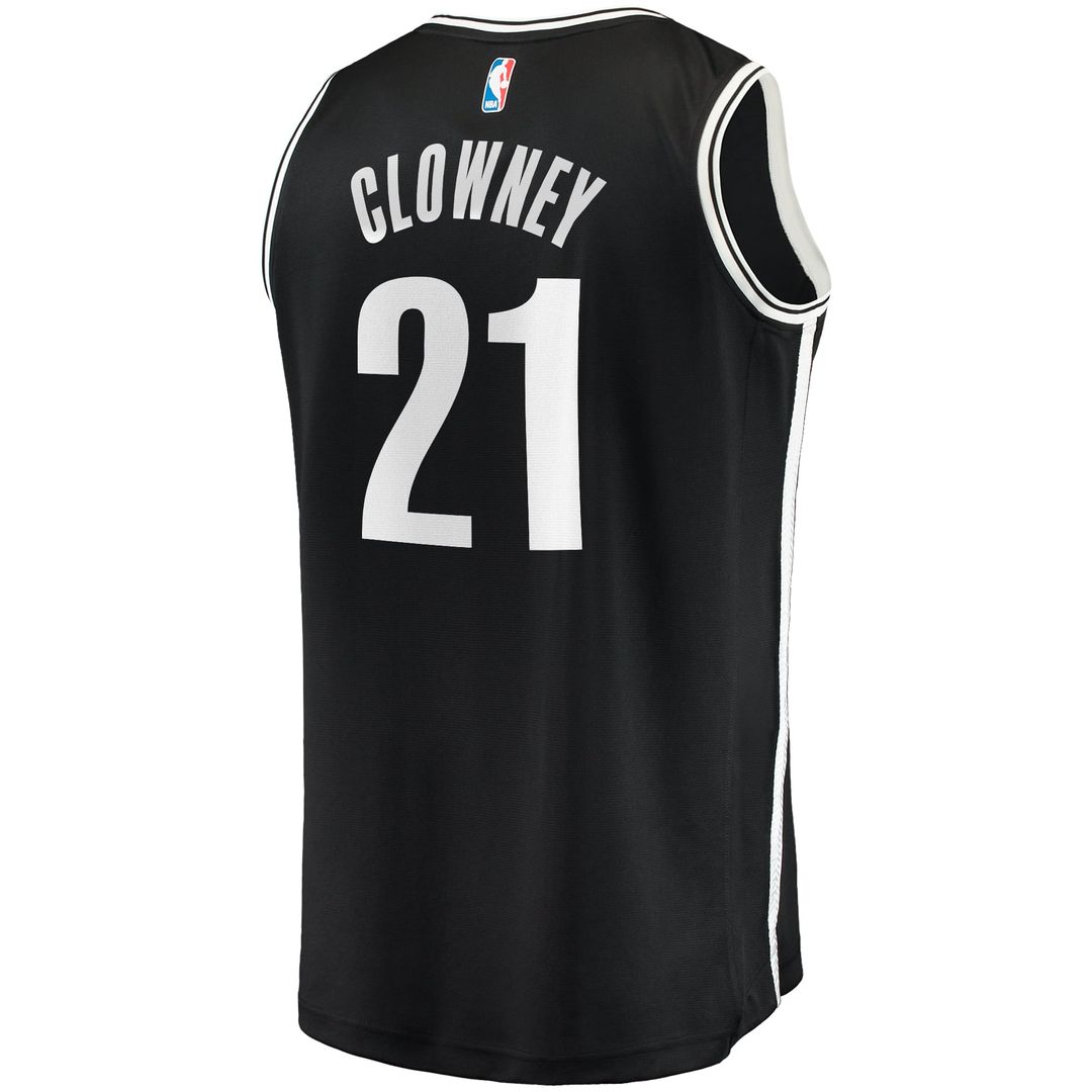 Brooklyn Nets Noah Clowney Fanatics Fast Break Replica Jersey - Icon Edition - Black