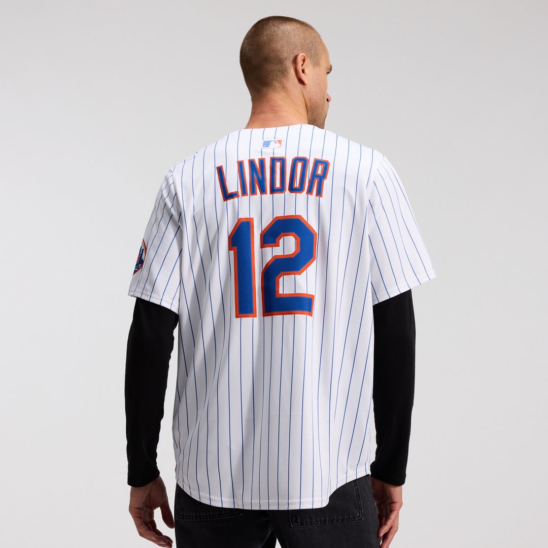 New York Mets Francisco Lindor Nike Home Limited Jersey - White