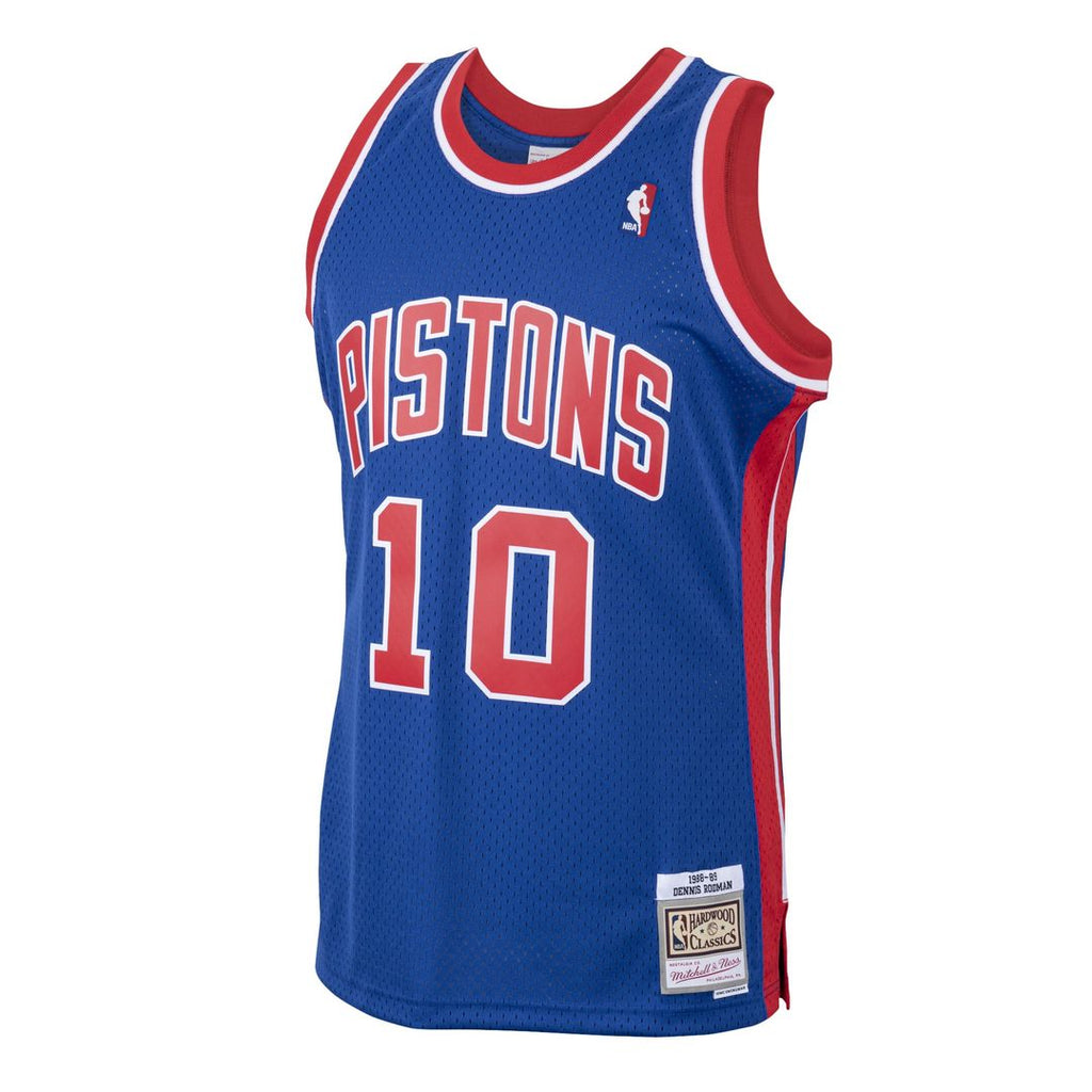 Detroit Pistons Dennis Rodman Mitchell & Ness 1988/89 Hardwood Classics Swingman Jersey - Royal