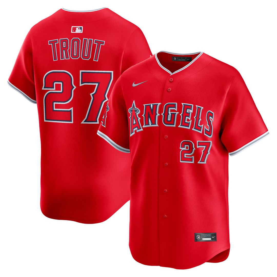 Los Angeles Angels Mike Trout Nike Home Limited Player Jersey - White