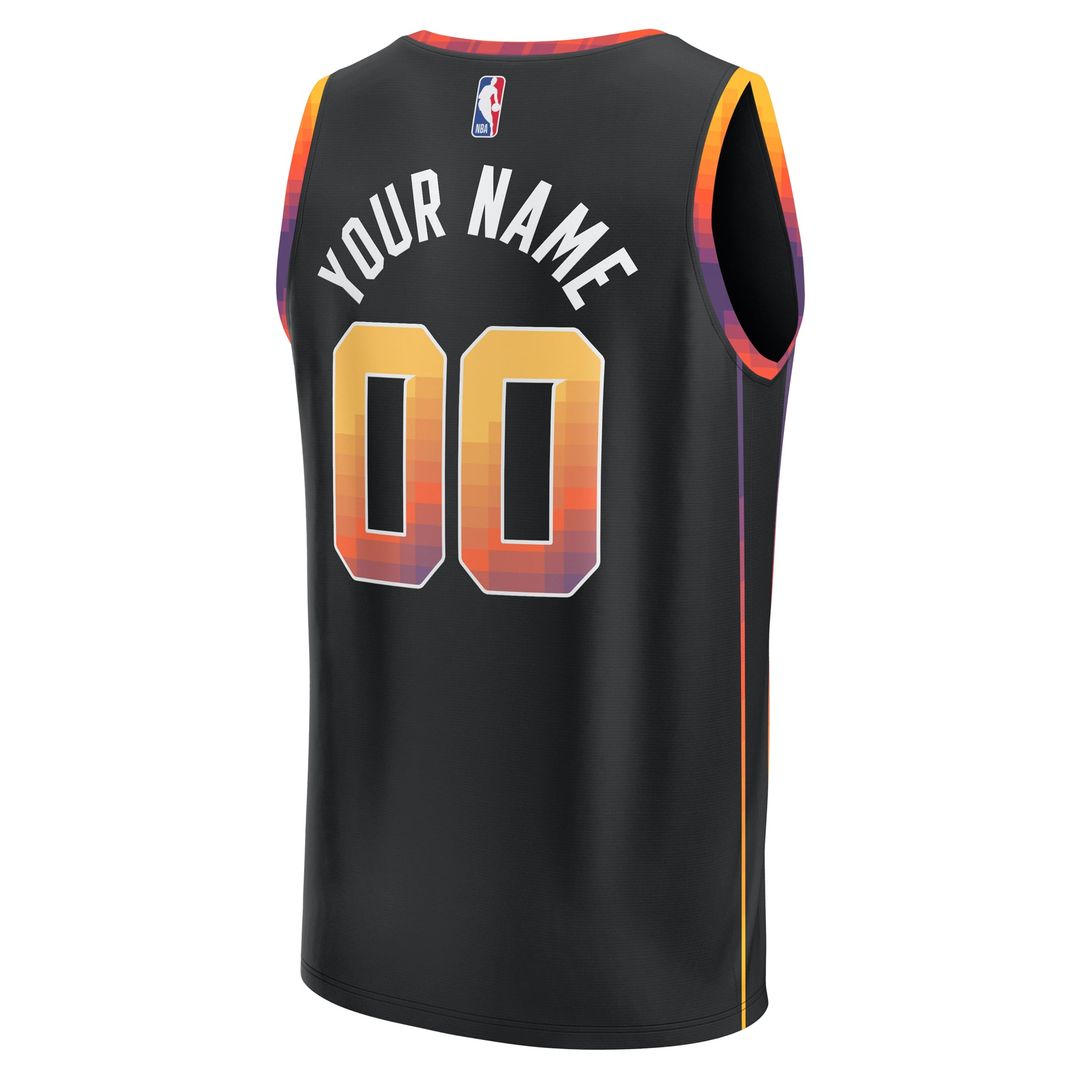 Phoenix Suns Fanatics Youth Fast Break Replica Custom Jersey - Statement Edition - Black