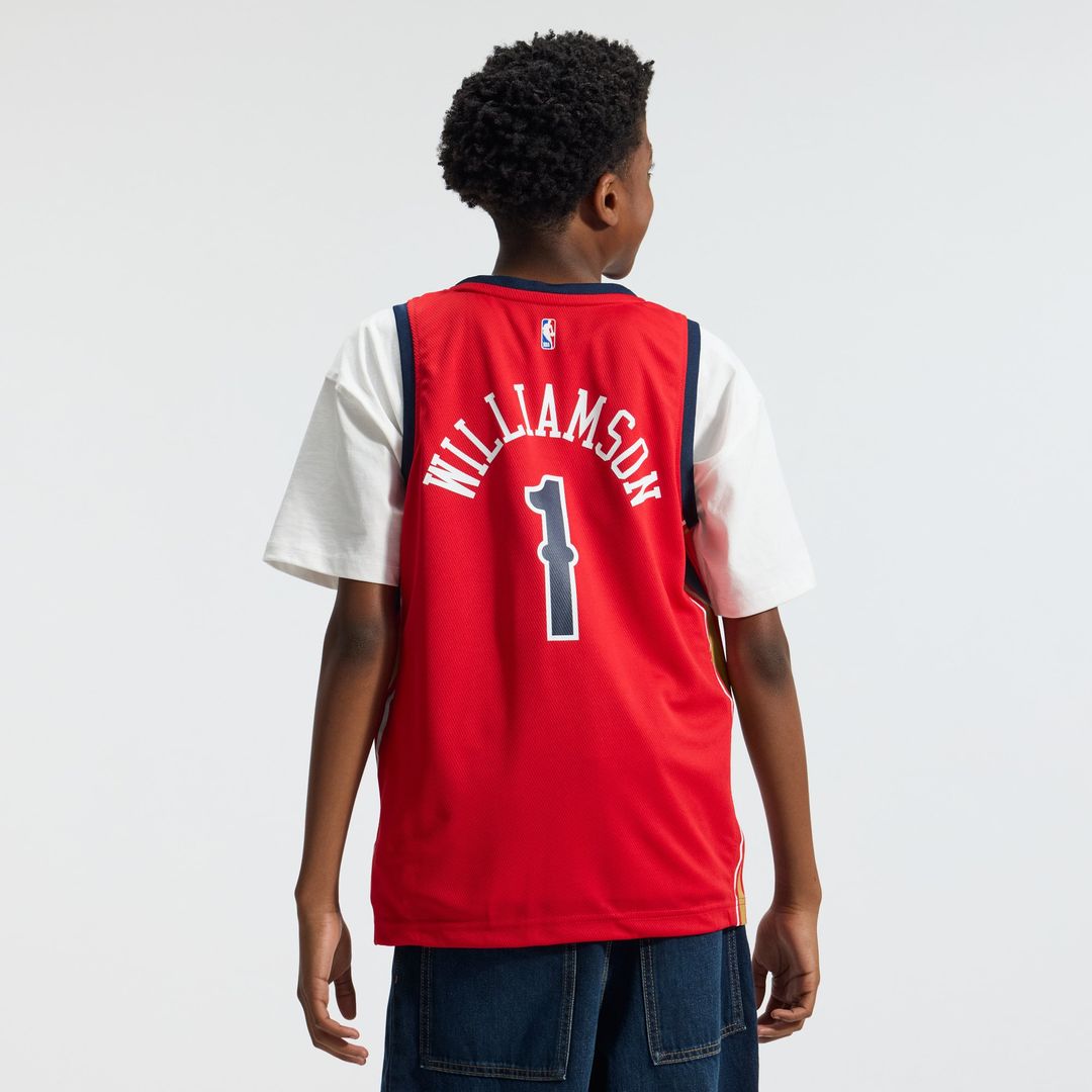 New Orleans Pelicans Zion Williamson Fanatics Youth Fast Break Player Jersey - Statement Edition - Red