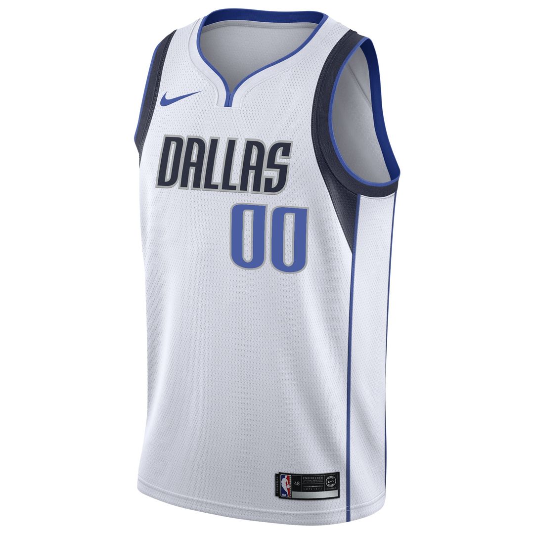 Dallas Mavericks Nike 2020/21 Swingman Custom Jersey - Association Edition - White