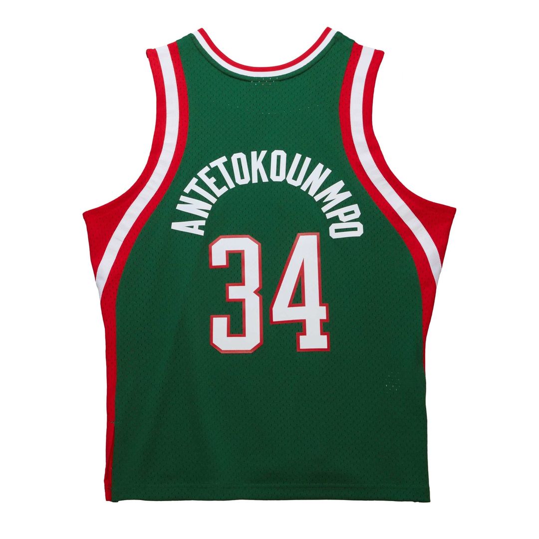 Milwaukee Bucks Giannis Antetokounmpo Mitchell & Ness 2014/15 Hardwood Classics Swingman Jersey - Red
