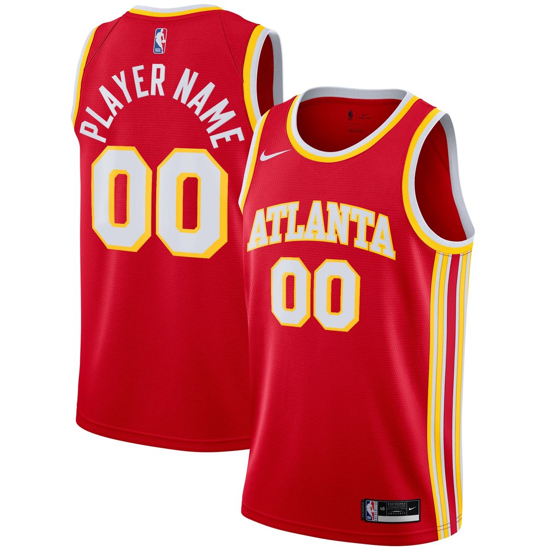 Atlanta Hawks Nike 2020/21 Swingman Custom Jersey - Association Edition - White
