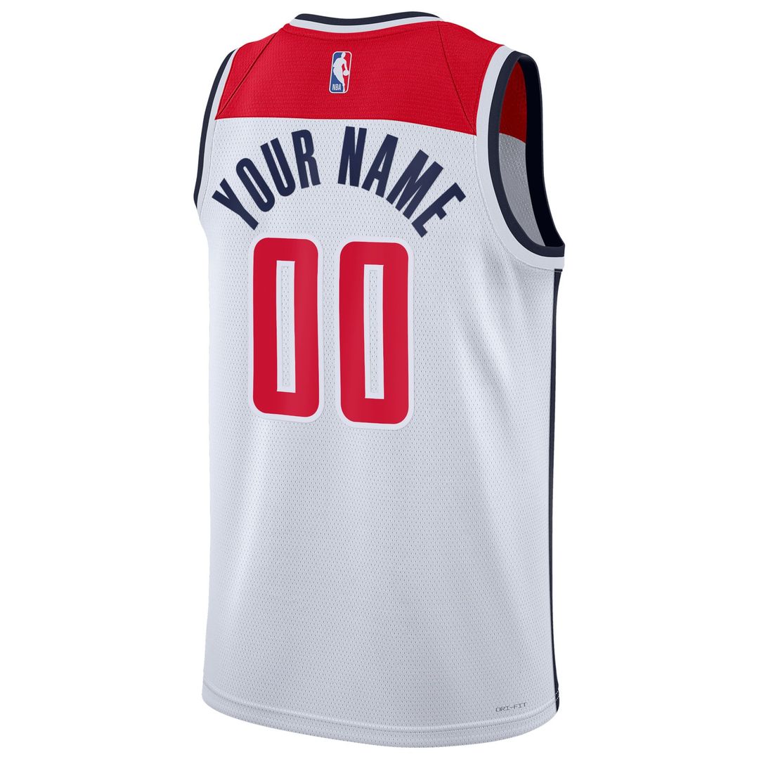 Washington Wizards Nike Unisex Swingman Custom Jersey White - Association Edition