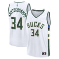 Milwaukee Bucks Giannis Antetokounmpo Fanatics Fast Break Replica Player Jersey - Association Edition - White