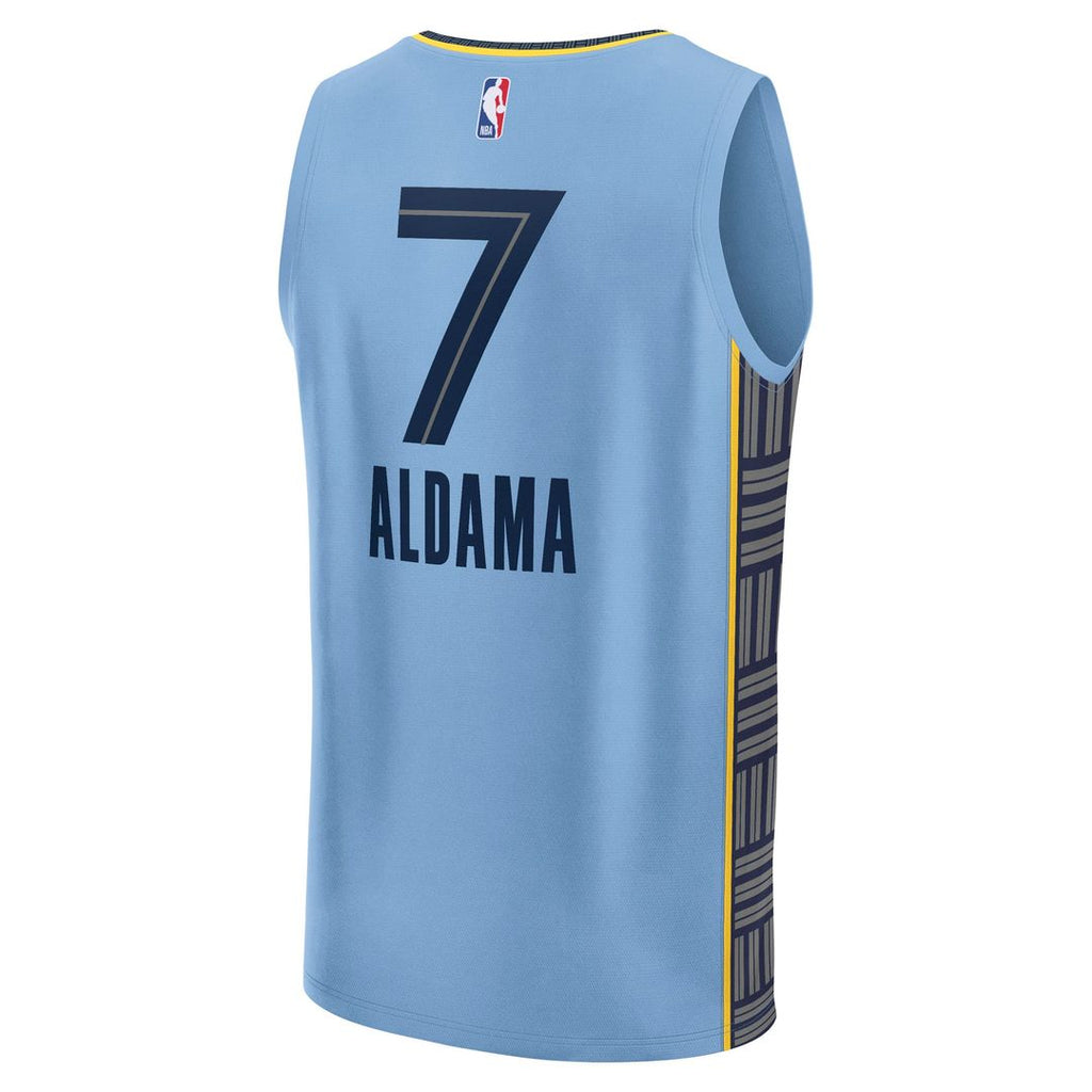 Memphis Grizzlies Santi Aldama Fanatics Fast Break Replica Player Jersey - Statement Edition - Light Blue