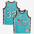 Shaquille O'Neal 1996 NBA All - Star Game Mitchell & Ness Youth Hardwood Classics Swingman Jersey - Teal