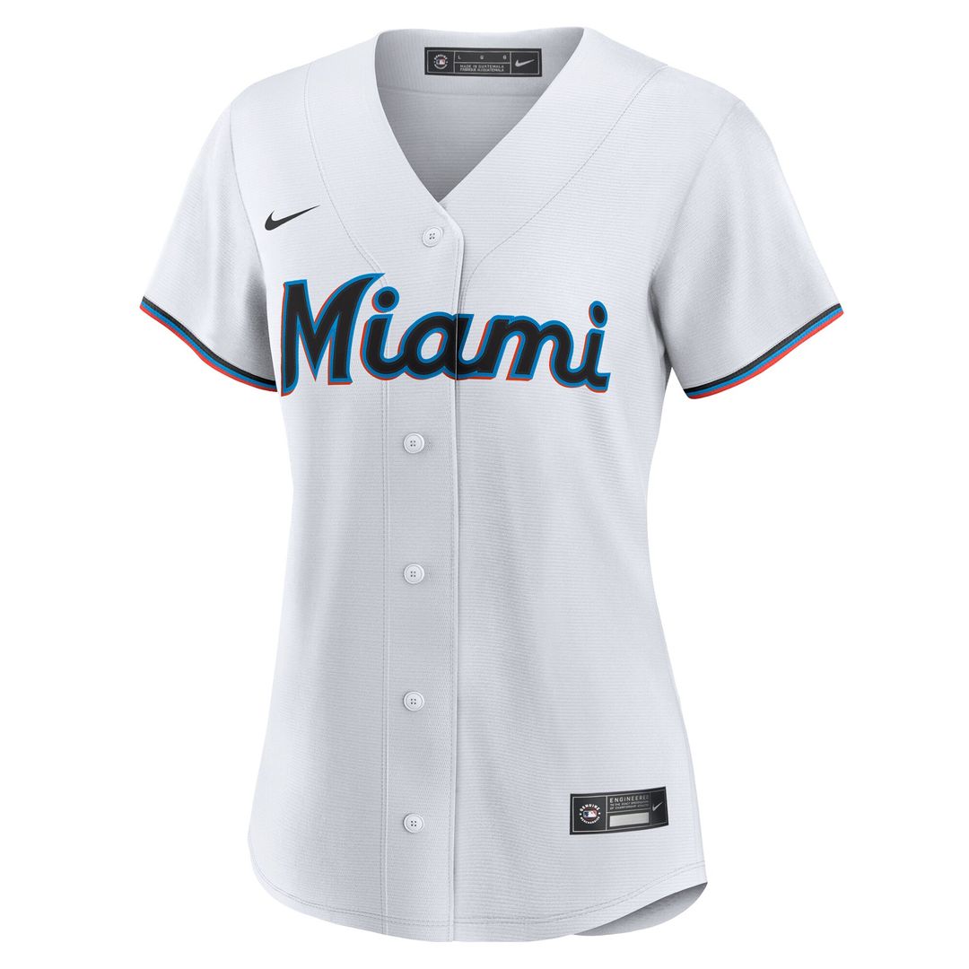 Miami Marlins Xavier Edwards Nike Women's Home Replica Jersey - White